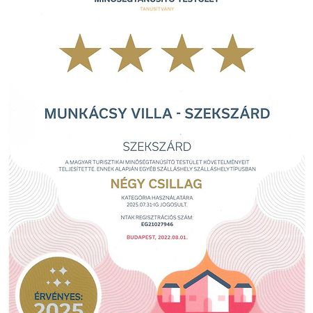 Munkacsy Villa - Szekszárd Eksteriør bilde